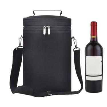 Imagem de Bolsa Porta 4 Vinho Térmica Grande Bebidas E Copos Taças 8kg
