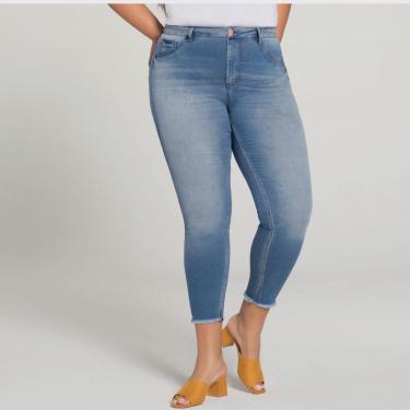 Imagem de CALÇA JEANS FEMININA CHAPA BARRIGA CROPPED-Feminino
