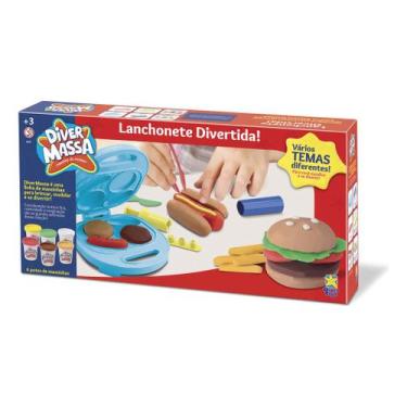 Imagem de Diver Massa Lanchonete Divertida Massa De Modelar Divertoys - NoBrand