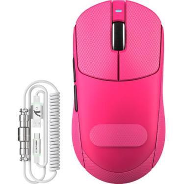 Imagem de ATTCK Shark X8Plus 55 g Superlight Mouse para jogos sem fio com DPI de 40K, sensor PAW 3395PRO, chip Broadcom BK52820, switch HUANO, driver de web, mouse de mão grande com ajuste de modo triplo com