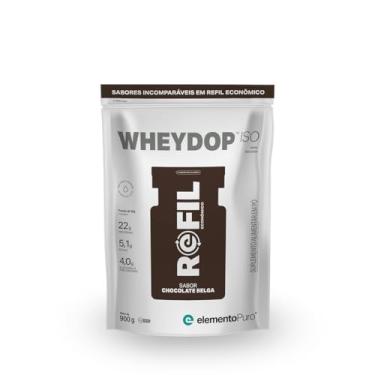 Imagem de Sachê Whey Protein Isolado WHEYDOP ISO Sabor Chocolate Belga 900g, elementoPuro