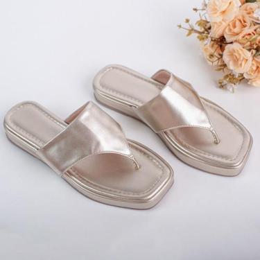 Imagem de Chinelo Feminino Flat Plataforma Sandália Papete confortável - Dudalin