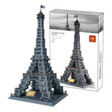 Imagem de Blocos De Montar Torre Eiffel 978 Pcs Coleção Arquitetônica - Wange