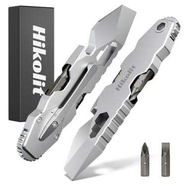 Imagem de EDC Pry Bar Multiferramenta com chave de fenda de catraca bidirecional, abridor de garrafa, chave sextavada, pé de cabra, bolso EDC Multi ferramenta para acampamento, ciclismo, caminhada, reparo