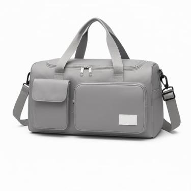 Imagem de Bolsa Mala Feminina Academia Esportiva Viagem Porta Tênis (Cinza)