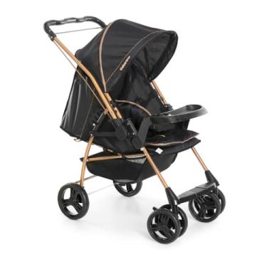 Imagem de Carrinho de Bebê Galzerano Milano Reversível III 1018 Preto Golden