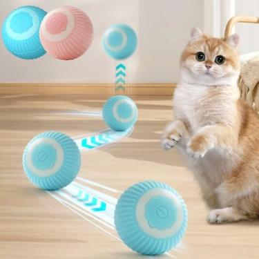 Imagem de Bola Rolante Inteligente para Gatos e Cães | Brinquedo Interativo USB Recarregável e Silencioso