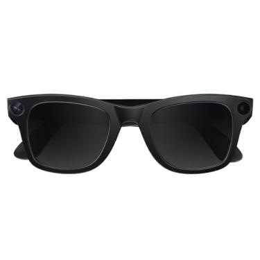 Imagem de Óculos De Proteção Inteligente Com Câmera HD 1080P E Ultra-wide De 8MP, Bloqueio De Luz Azul, Controle De Voz Por AI, 8H De Reprodução, Wi-Fi/Bluetooth 5.3 Para Vídeo HD E Áudio Envolvente(Black)