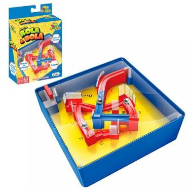 Imagem de Labirinto Jogo Rola A Bola Genius Bolinha De Aço Brinquedo Coordenação