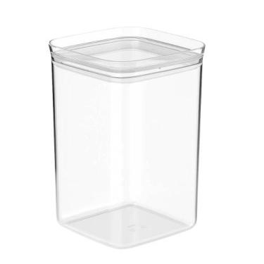 Imagem de Pote Quadrado 1,4L Porta Mantimentos Farinha Trigo Açúcar - Coza