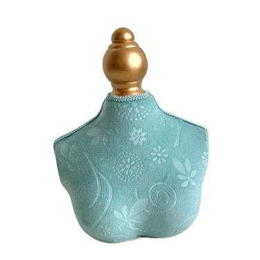 Imagem de Dynwave Suporte para exibição de busto de colar, manequim, vestido feminino, suporte para colar, organizador de joias, Curto, 18cmx22cm