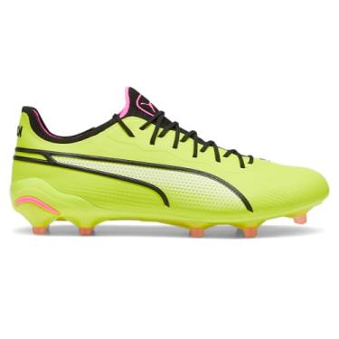 Imagem de PUMA Chuteira masculina King Ultimate Firm GroundArtificial Ground - Laranja, Verde, 44