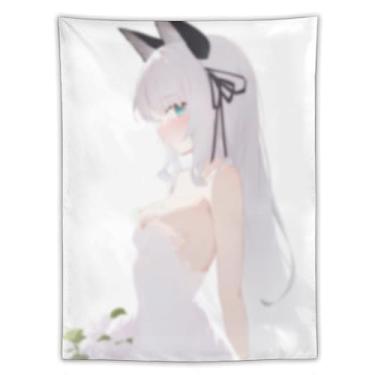 Imagem de LIEGBMEU Tapeçaria Sexy Hot Anime Girl 152.4 cmx203.2 cm Wall Quilt Art Whimsical Tapestry DecorationAF385