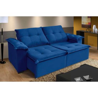 Imagem de Sofá Berlin 4 Lugares 2,00mt - De Casa Décor E Estofados Azul