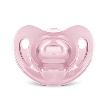 Imagem de NUK Chupeta Sensitive Soft 100% Silicone Girl S1 - Rosa Tam 1 (0-6 Meses)