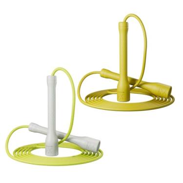 Imagem de MOGOLD Corda de pular para treino, corda de PVC de 5 mm, comprimento ajustável com alças inquebráveis, ideal para atletas iniciantes e avançados, fitness, cardio e boxe