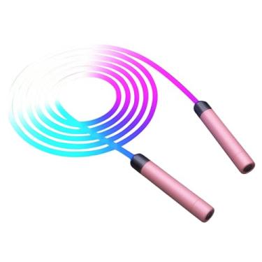 Imagem de Colaxi Corda de pular infantil, ajustável com luz que de cor, multifuncional, corda de pular para exercícios de velocidade para treino, festa, esportes