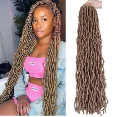 Imagem de Cabelo de crochê Layashow Soft Locs Faux Locs 30 cm, 6 pacotes