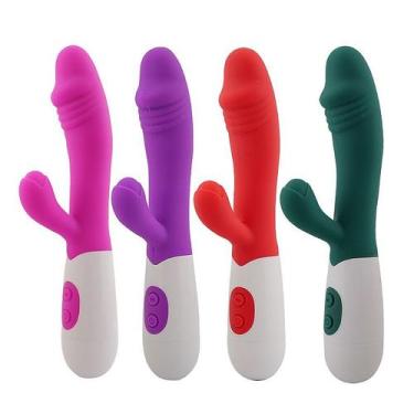 Imagem de Vibrador Feminino Estimulador de Clitóris e Massageador de Ponto G Dup