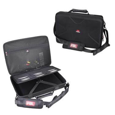 Imagem de FBLFOBELI Estojo rígido para leitor de DVD portátil de 14,1 a 17,5 polegadas com 24 bolsos de armazenamento de DVD, como leitor de DVD BOIFUN/DBPOWER/YOTON/POFOTO, estojo rígido de EVA para viagem