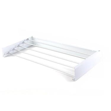 Imagem de Varal de parede mágico, capacidade máxima de carga 20 kg, retrátil e dobrável, todo em alumínio(Branco100CM 1.45MM espessura 6)