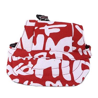 Imagem de GLOGLOW Boné de beisebol para cães, proteção solar para animais de estimação, chapéu de beisebol com viseira com orifícios para orelha e alça ajustável no queixo para filhotes de cães pequenos