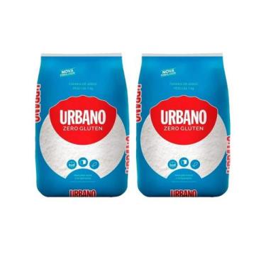 Imagem de Kit 2 Farinha de Arroz Sem Gluten Branca Urbano - 1kg