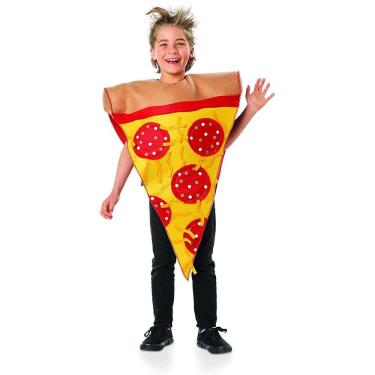 Imagem de Fantasia de Pizza Fatia de Pepperoni Tamanho L/XL (12-16) - para Crianças -  Roupa de Festa