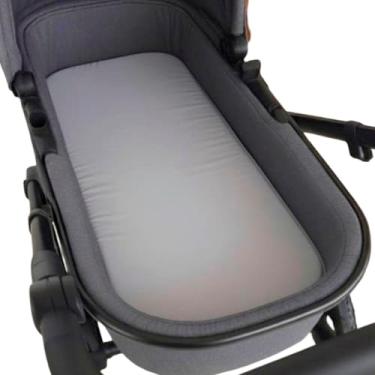 Imagem de Colchão para Carrinho Moises Colchonete Bebê Menino Menina com Capa Removível e Espuma(CINZA)