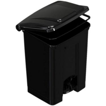 Imagem de Lixeira Com Pedal Polipropileno Preta - 50 Litros
