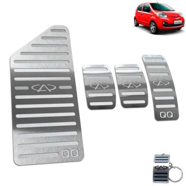 Imagem de Pedaleira + Descanso Chery Qq Manual 2015 Até 2020 Aço Inox