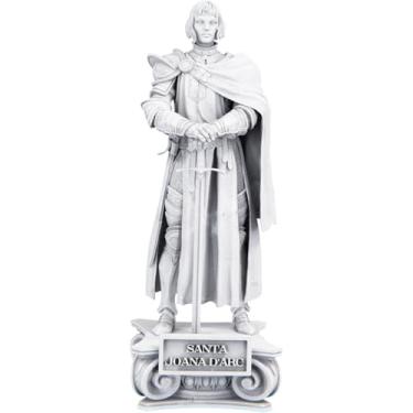 Imagem de Estátua Santa Joana Darc Estatueta Imagem - Versão 2 (Cor Mármore)