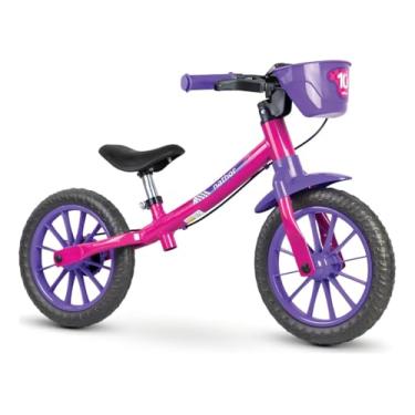 Imagem de Bicicleta Infantil Equilíbrio sem Pedal Rosa Menina Aprendizagem Andar Iniciante Leve Resistente Rodas Estáveis sortida