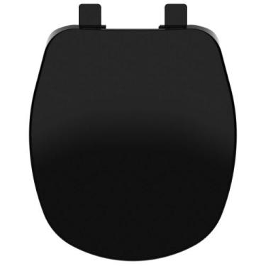 Imagem de Assento Tampa de Vaso Santa Clara Alamo Preto Convencional Polipropile