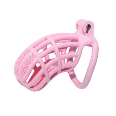 Imagem de Gaiola de castidade masculina Cobra com trava e 5 anéis resina virgindade para homens respirável (grande)