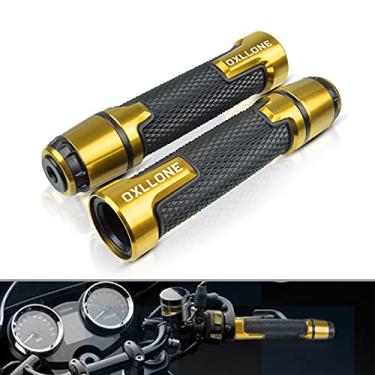 Imagem de Garras universais de guidão de motocicleta de 22 mm com extremidades de aderência para YZF R1 R3 R6 R6S R25 R125 600R para CBR 125 150 250 300 400 500 600 650 900 929 F R R (Dourado )
