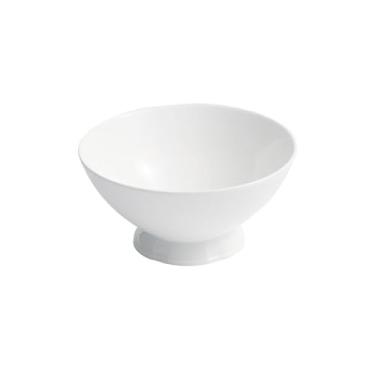 Imagem de URGDWEKJY Tigela de sopa tigela de ramen de pé alto tigela de sopa de cerâmica chinesa tigela de sorvete branco tigela de arroz para restaurante tigela de salada