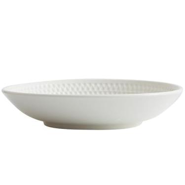 Imagem de ZYHSIJOBAS Tigelas de massa, pratos de aperitivos, prato branco, prato doméstico, prato profundo, prato de sopa, prato de jantar, estilo japonês, utensílios de mesa ocidentais, prato de bife, pratos
