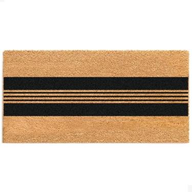 Imagem de THEODORE MAGNUS Tapete de porta - Tapete de boas-vindas para porta da frente com suporte antiderrapante - Capacho de fibra de coco durável - perfeito para entrada externa e tapete de entrada - externo