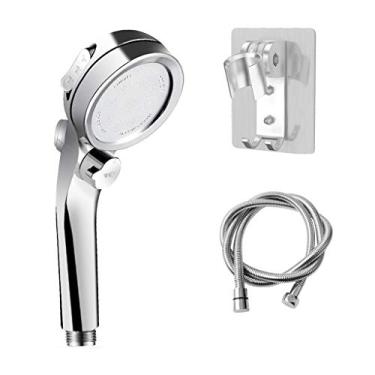 Imagem de WYUYIWH Cabeça de chuveiro pressurizada de mão cabeça de chuveiro pressurizada doméstica cabeça de chuveiro banheiro chuveiro