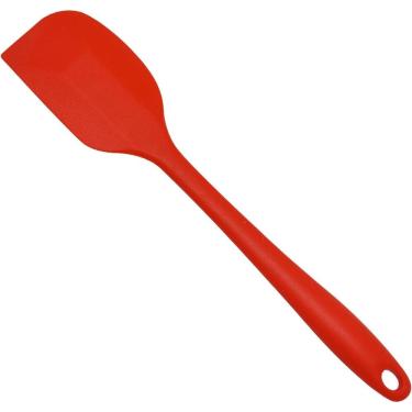 Imagem de Espátula Raspadora Pão Duro de Silicone Vermelha 27cm