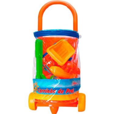 Imagem de Carrinho de Praia com 12 peças Trolley de Praia Gulliver - 5054