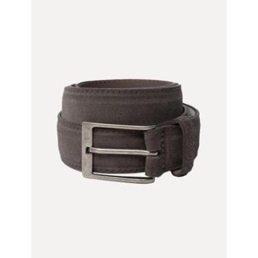 Imagem de Cinto Dudalina Masculino Couro Camurça Marrom-Masculino