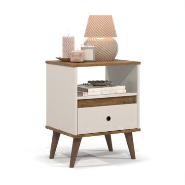 Imagem de Mesa Lateral de Cabeceira Canto Quarto 50x34(Off White)