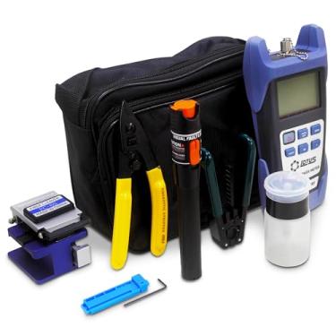 Imagem de Kit Ferramentas Profissional FTTH Fibra Óptica Clivador Alta Precisão Power Meter Caneta Visualizador de Falhas