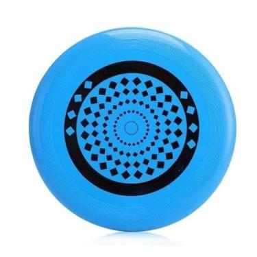 Imagem de Frisbee Brinquedo Pet Resistente Maleável Disco Treinamento Interativo (Azul)