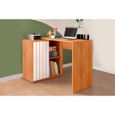 Imagem de Mesa Escrivaninha Juvenil Tech C- 1 Porta De Correr Freijo-off White - Caemmun