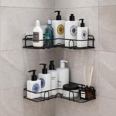 Imagem de Prateleira Aramado De Canto Em L Porta Shampoo Condicionador Cantoneir