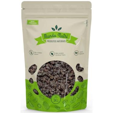 Imagem de 1kg Uva Passa Preta Importada Sem Semente Mundo Nutri