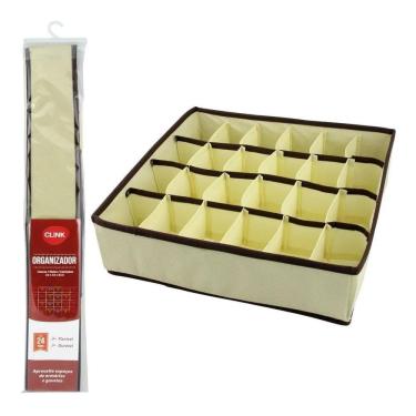 Imagem de 2X Organizador Calcinha Cueca Meia Gravata Gaveta 24 Divisor